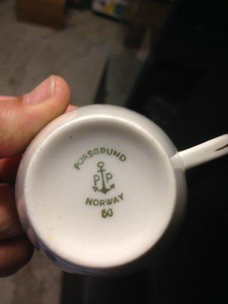 Porsgrund Norvegia bella tazza di porcellana.
 