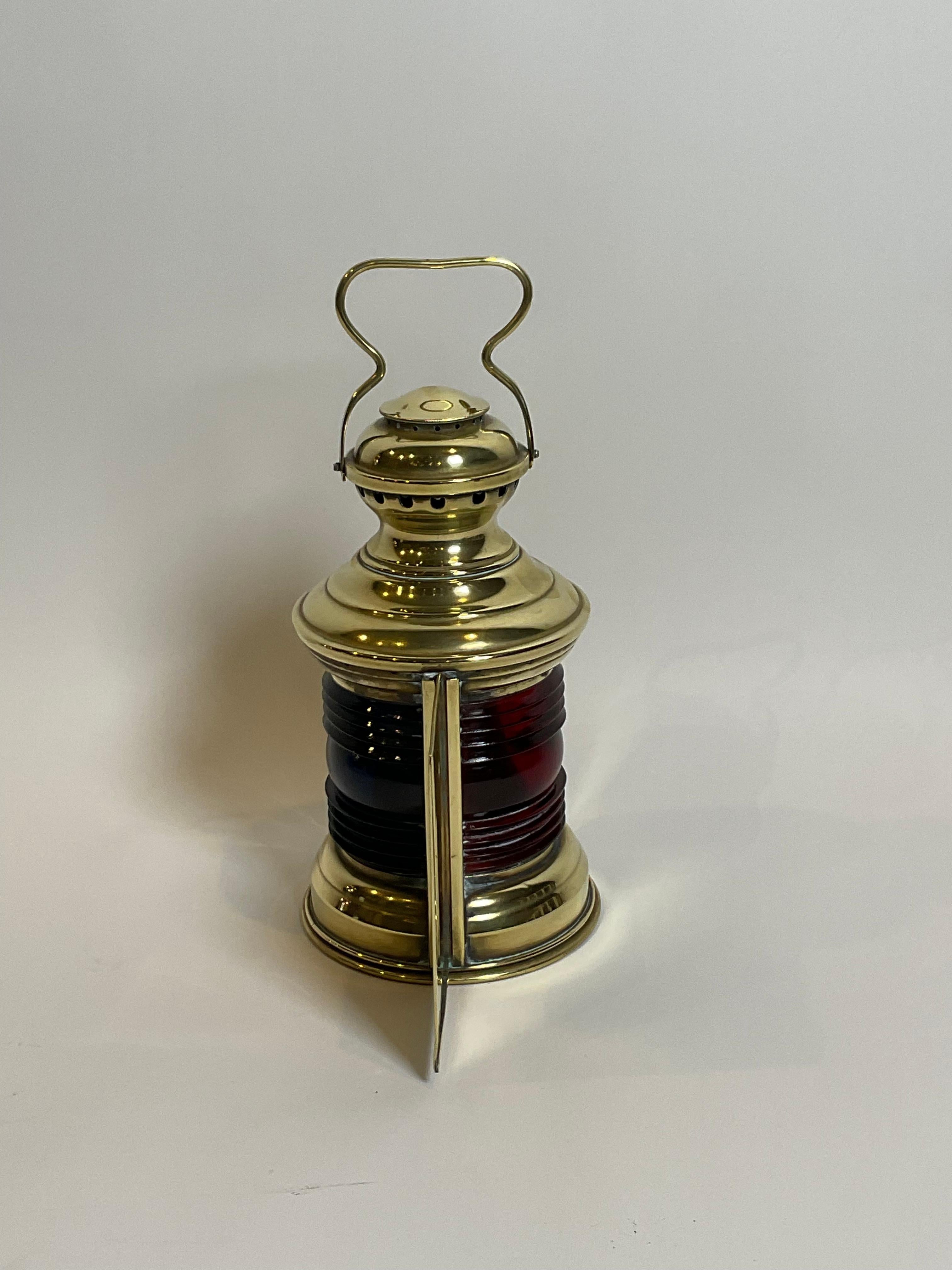 Mid-20th Century Port and Starboard Boat Lantern For Sale