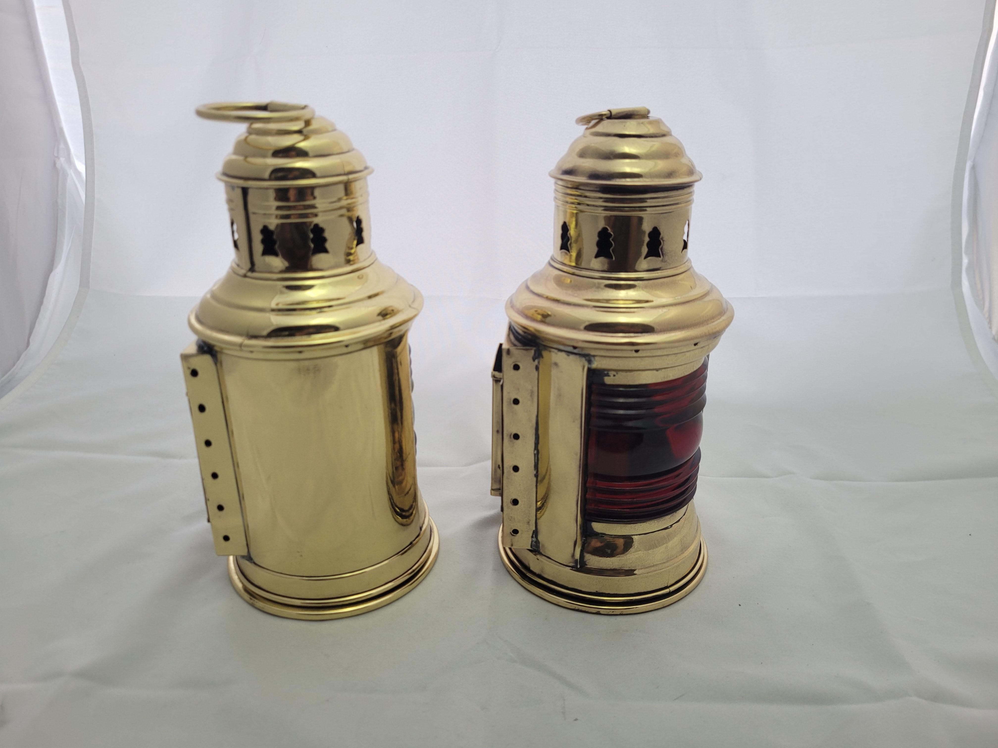 Port and Starboard boat Lanterns by Perko For Sale 1