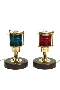 Port and Starboard Brass Nautical Navigational Post Lights