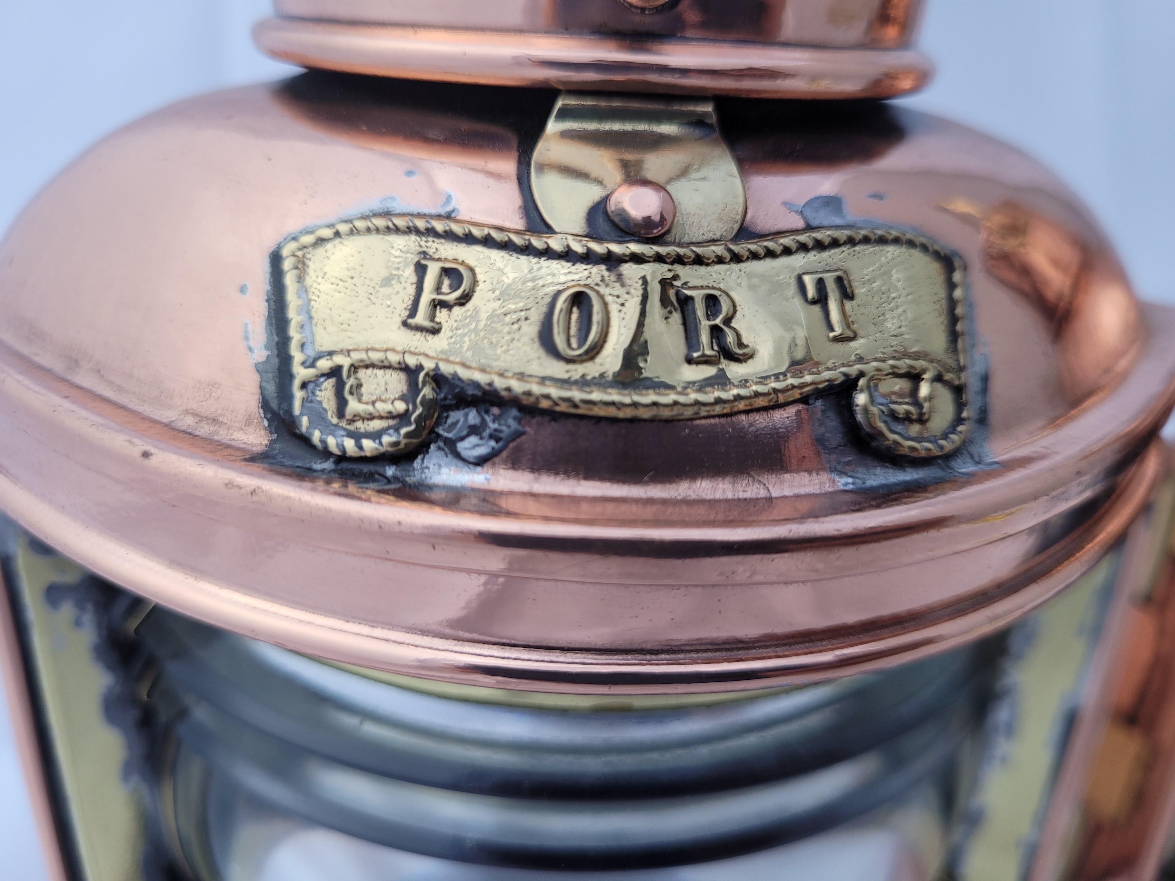 Brass Port and Starboard Ship Lanterns For Sale