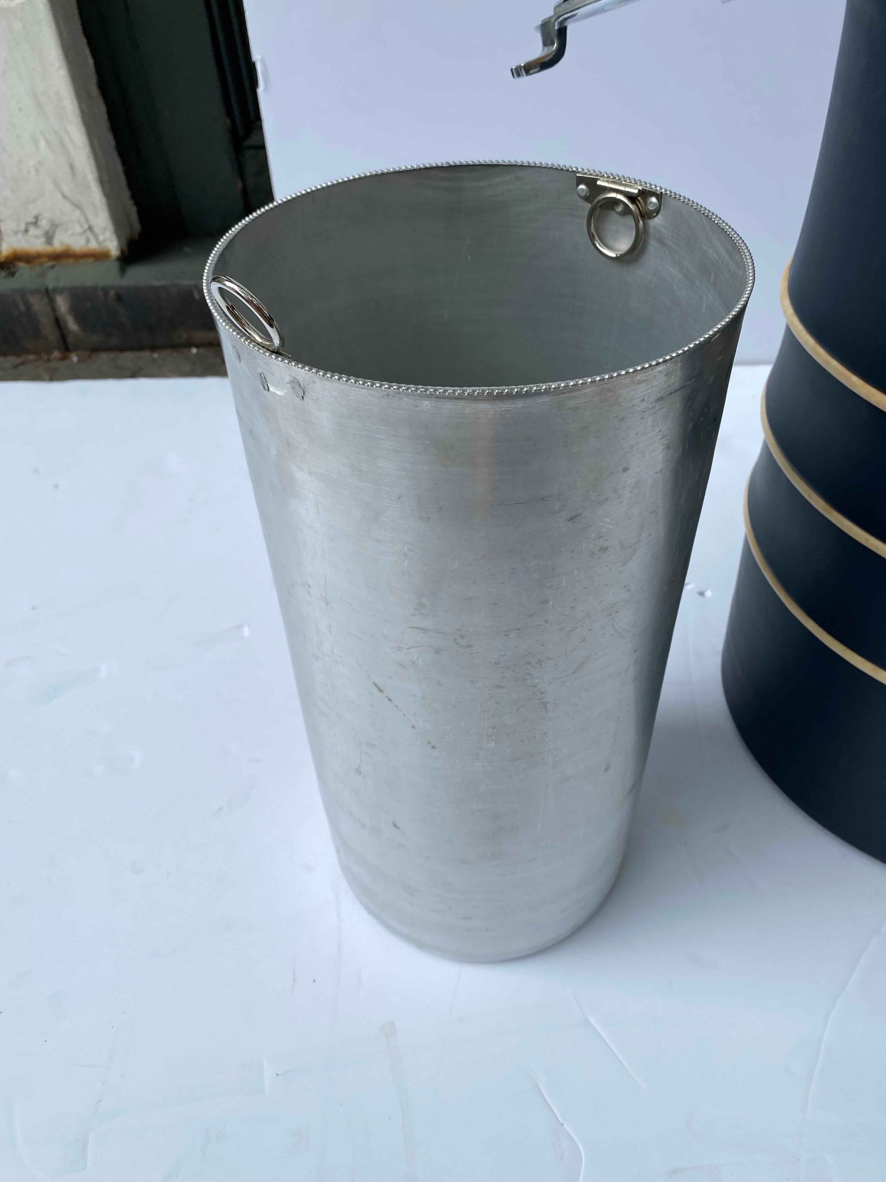 Art Deco Port Hole Nautical Ice Bucket