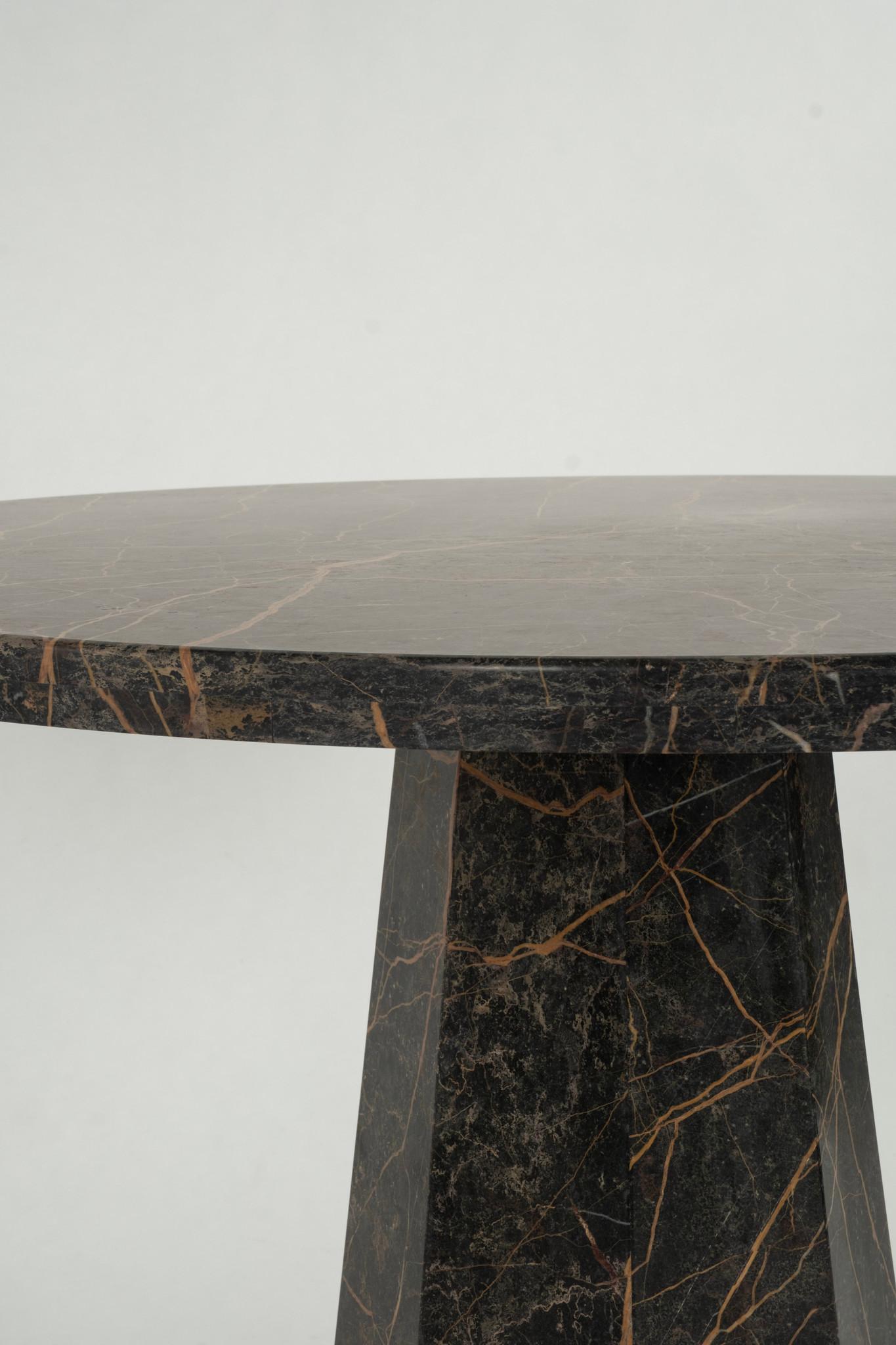 Modern Port Laurent Honed Marble Center Table For Sale