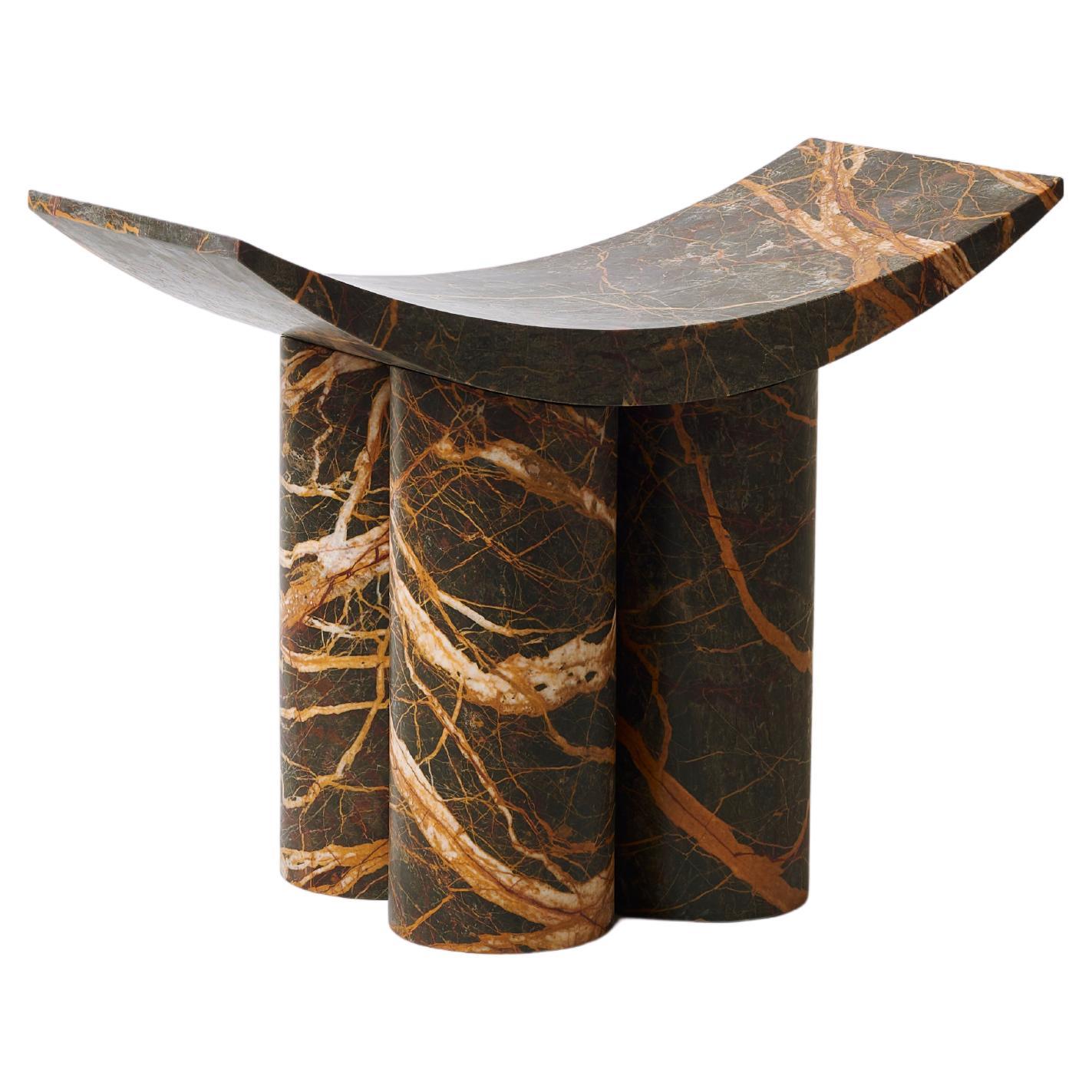 Port Laurent Marble Gamma Stool by Pietro Franceschini