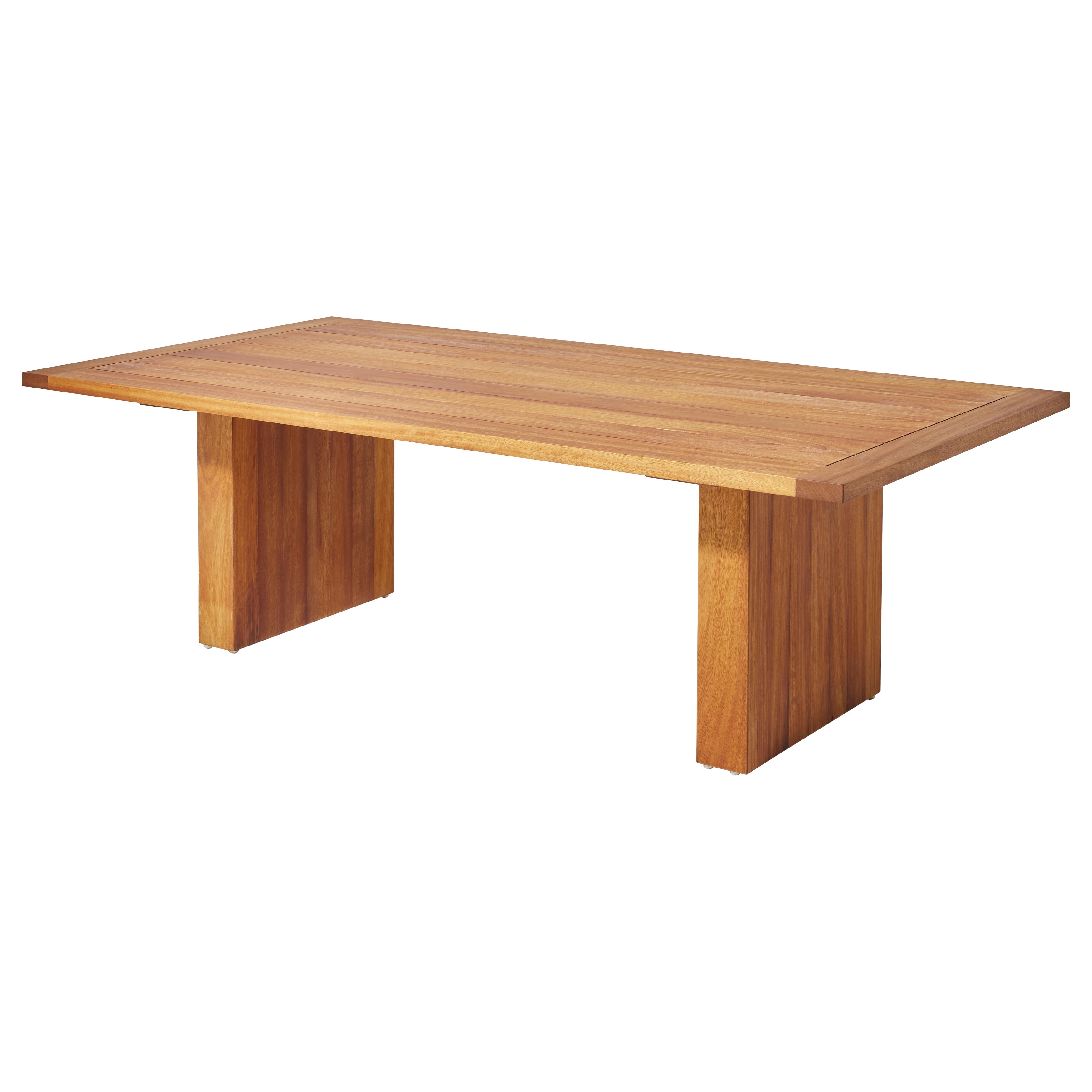 Tavolo da pranzo per esterni PORT in Iroko massiccio di Contemporary Design Works in vendita