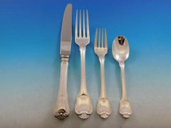 Port Royal by Christofle Silver Plate Flatware Group of 39 Pieces