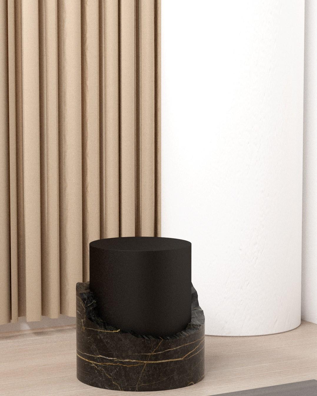 Modern Port Sant Laurent Betty Marble Stool by Serafini For Sale