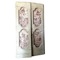 Porta a doppia anta, laccata, Epoca '600/'700, Provenienza Roma (Italia)