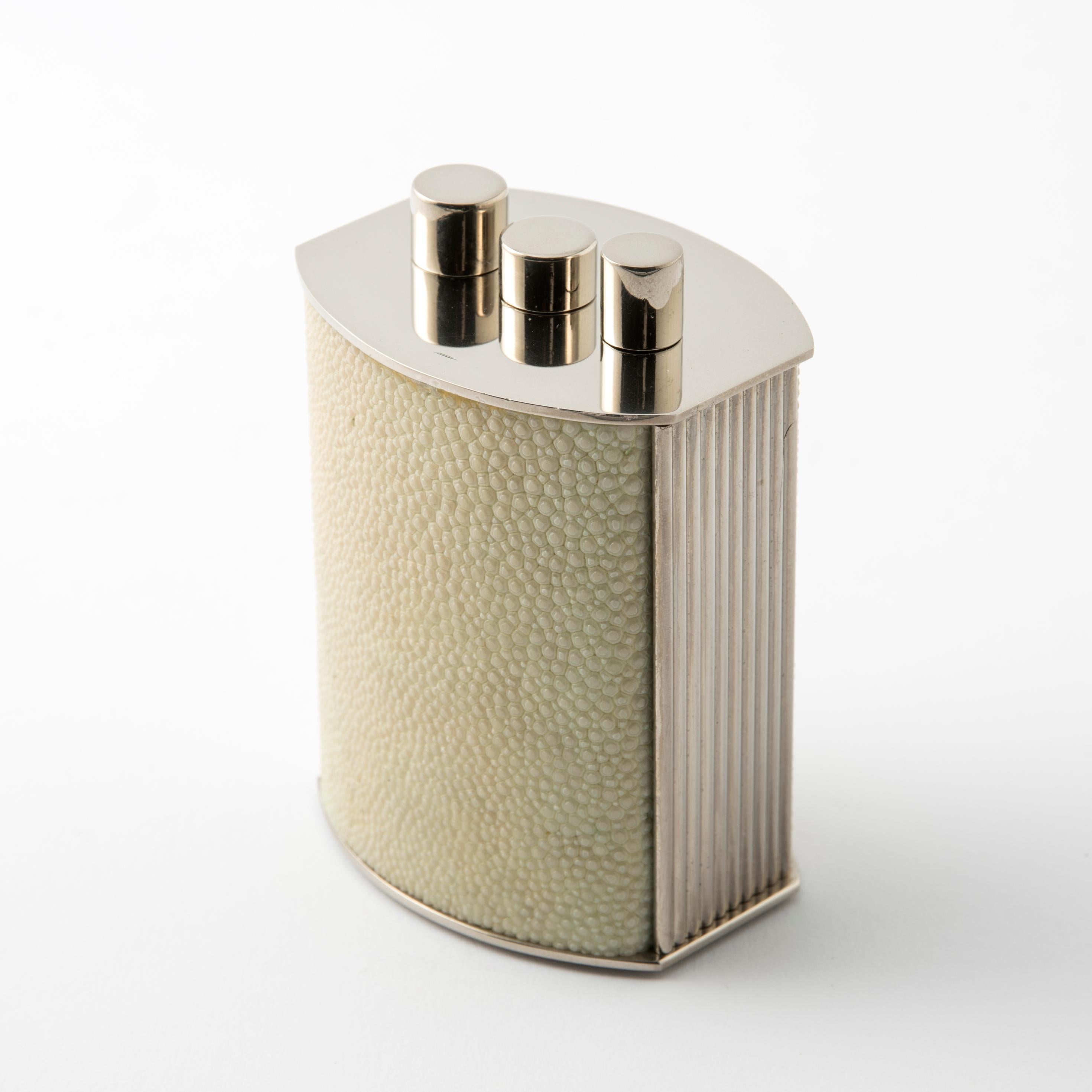 Art Déco Porta Arnesi per Pipa in Pelle Shagreen - Collezione Galucharme di Nino Basso in vendita