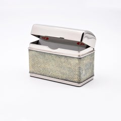 GAME CARD HOLDER - CIGARETTE HOLDER - genuine leather shagreen