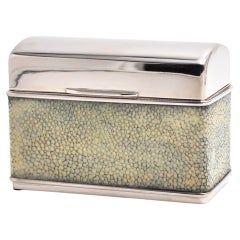 PORTA TARJETAS DE JUEGO - PORTA CIGARRILLOS - cuero genuino shagreen
