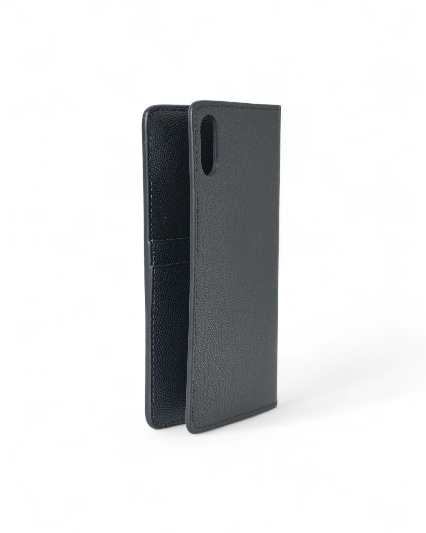 Porta cellulare Saint Laurent Cover Iphone XS Nera For Sale 5