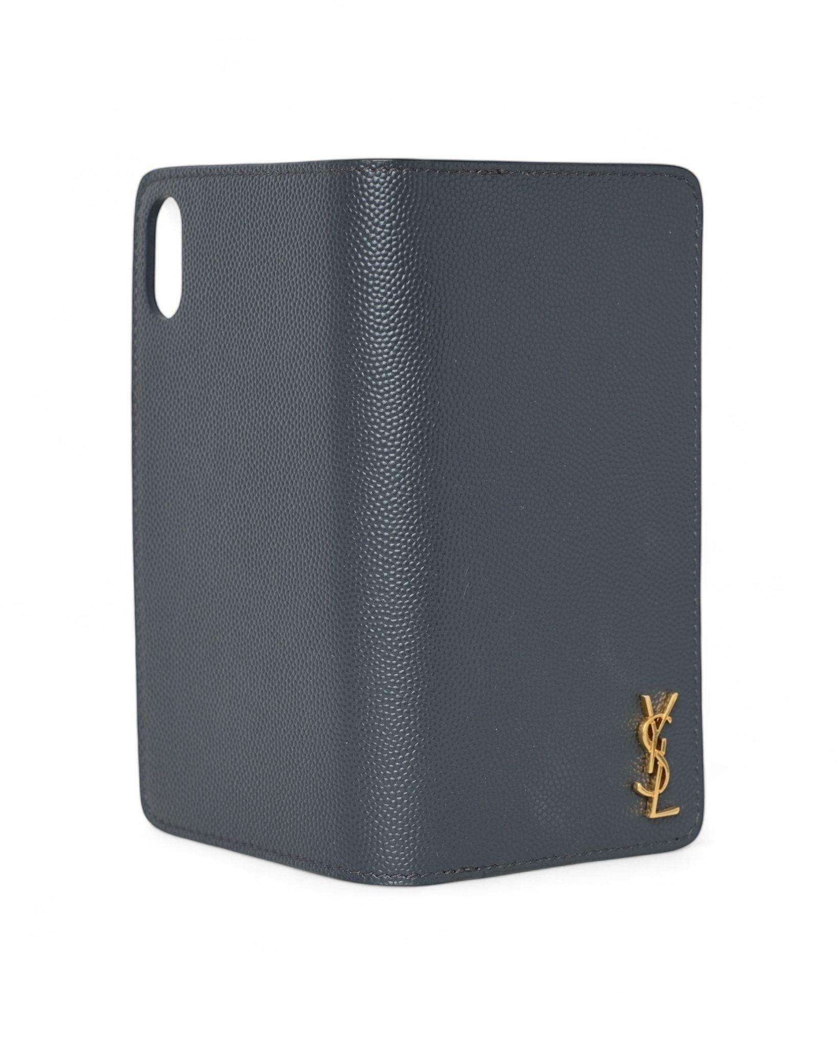 Porta cellulare Saint Laurent Cover Iphone XS Nera For Sale 2