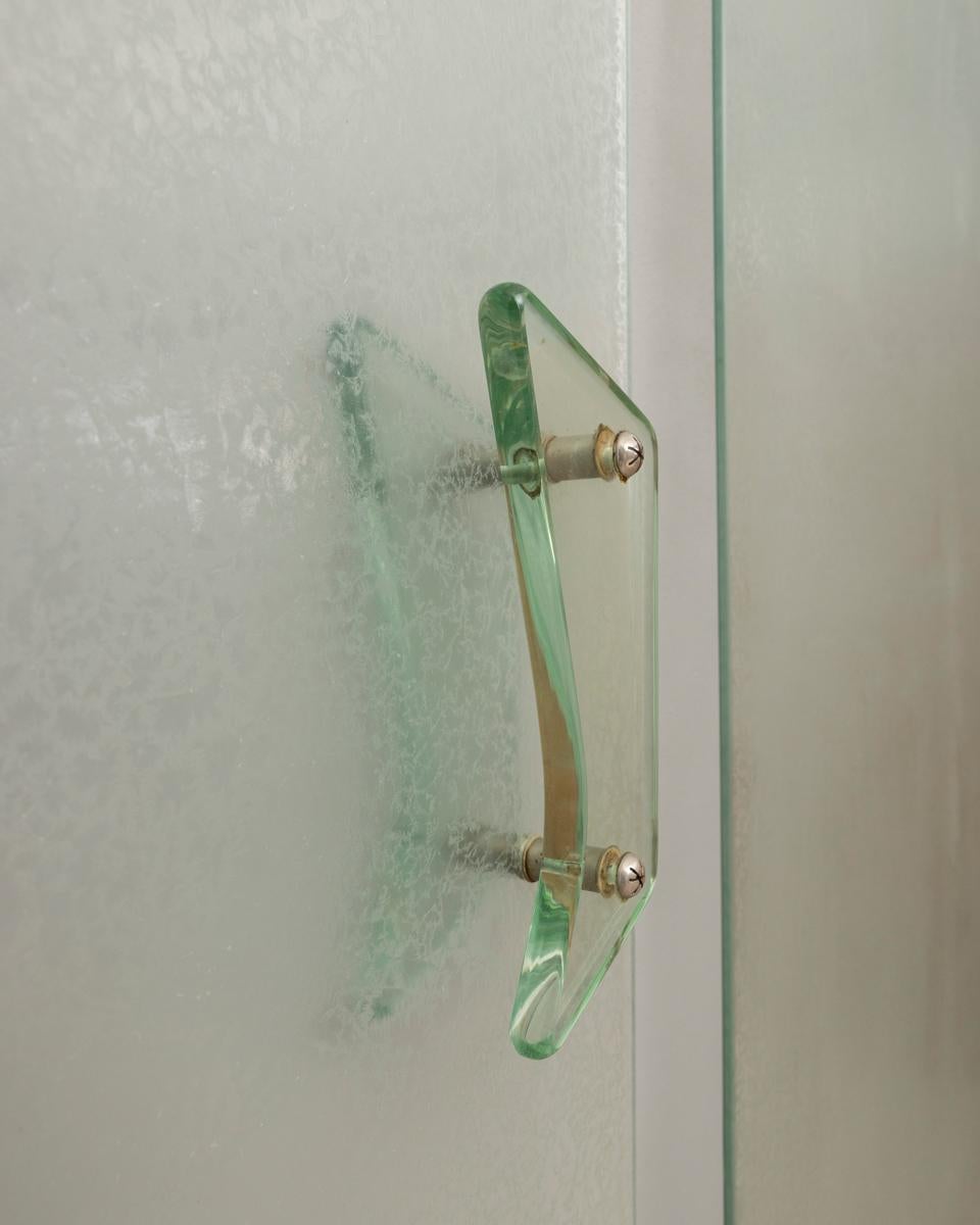Vintage 1960er Jahre Kristallglas Tür Design Cristal Art im Angebot 4