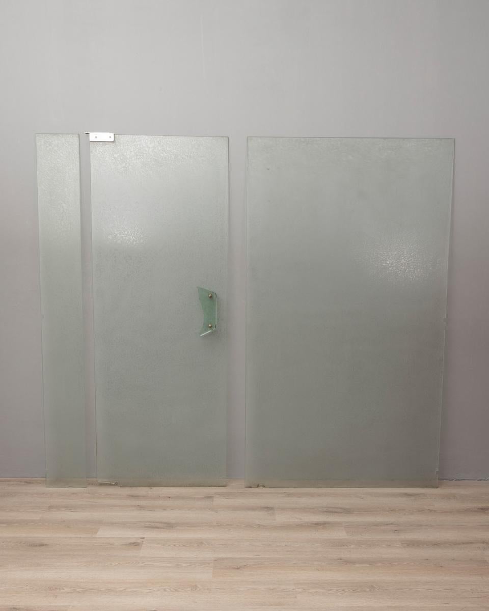 Vintage 1960er Jahre Kristallglas Tür Design Cristal Art (Italian) im Angebot