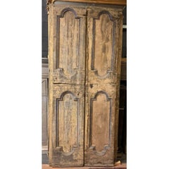 Porta doppio battente da interno in prima patina, italia