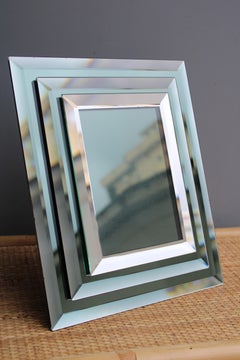 Gallotti & Radice 1960 Marco de fotos rectangular de cristal Molato
