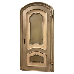 Lacquered door with frame and carved door with frame, Italy