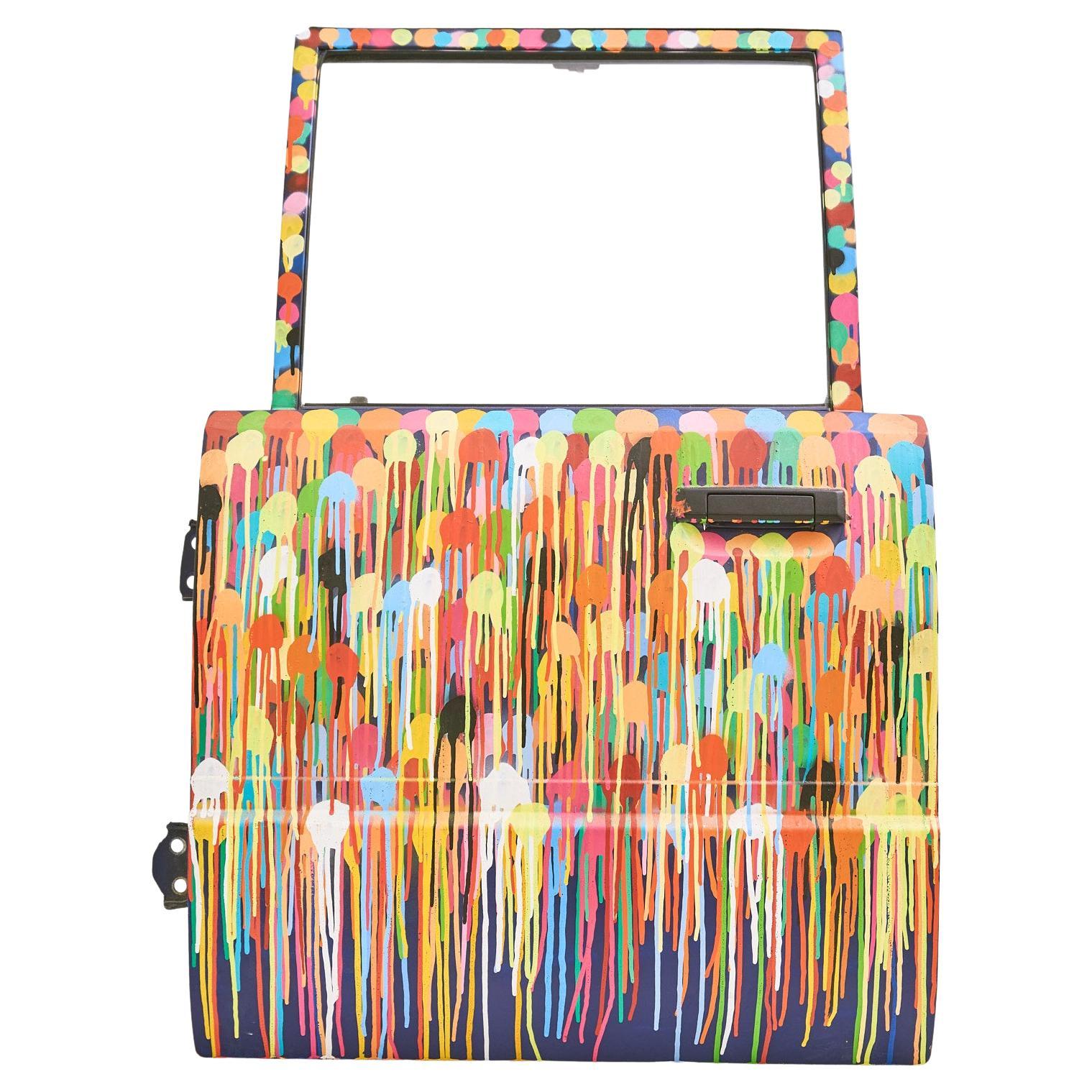 Porta Lancia" (2010) by Omar Hassan is a spray paint artwork