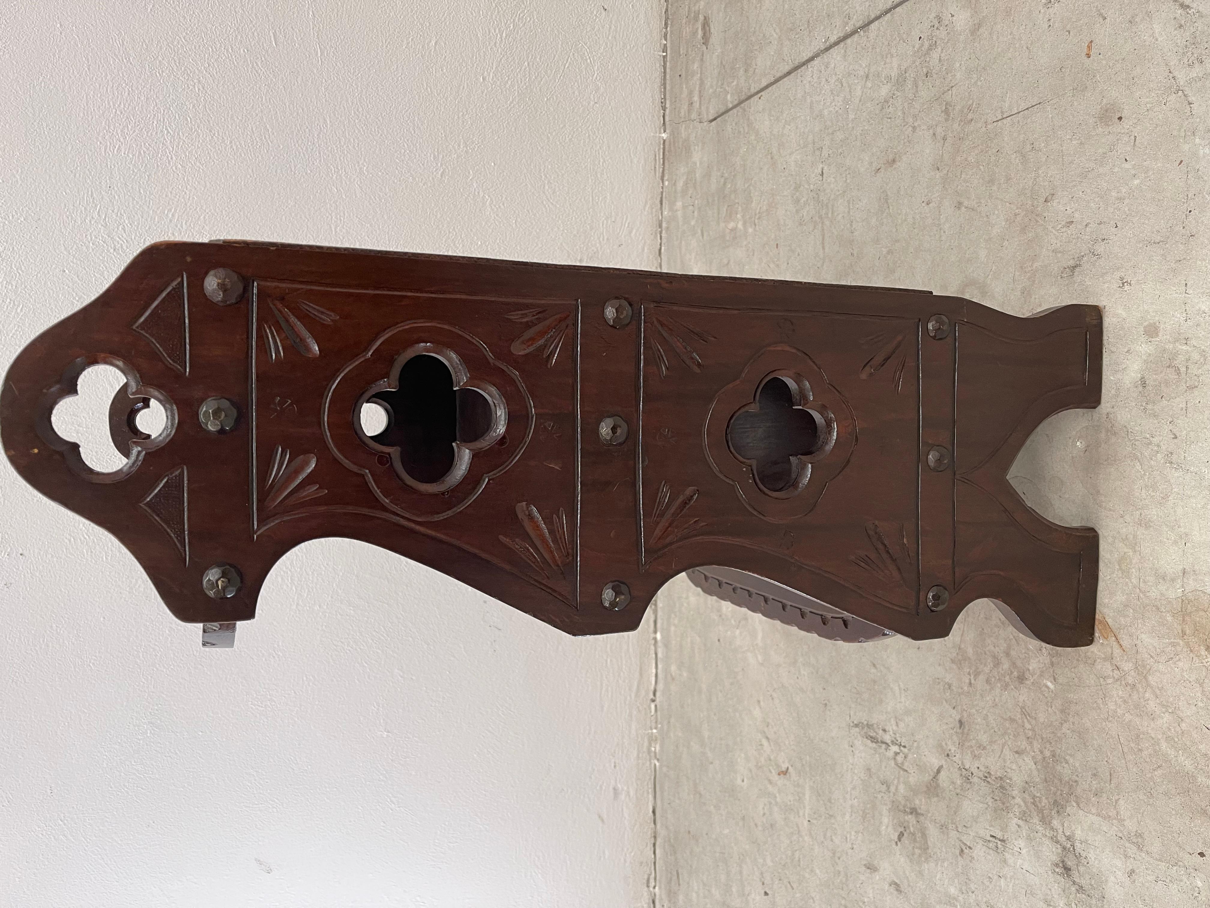 Altro Porta revisti legno di noce 3 piani in vendita