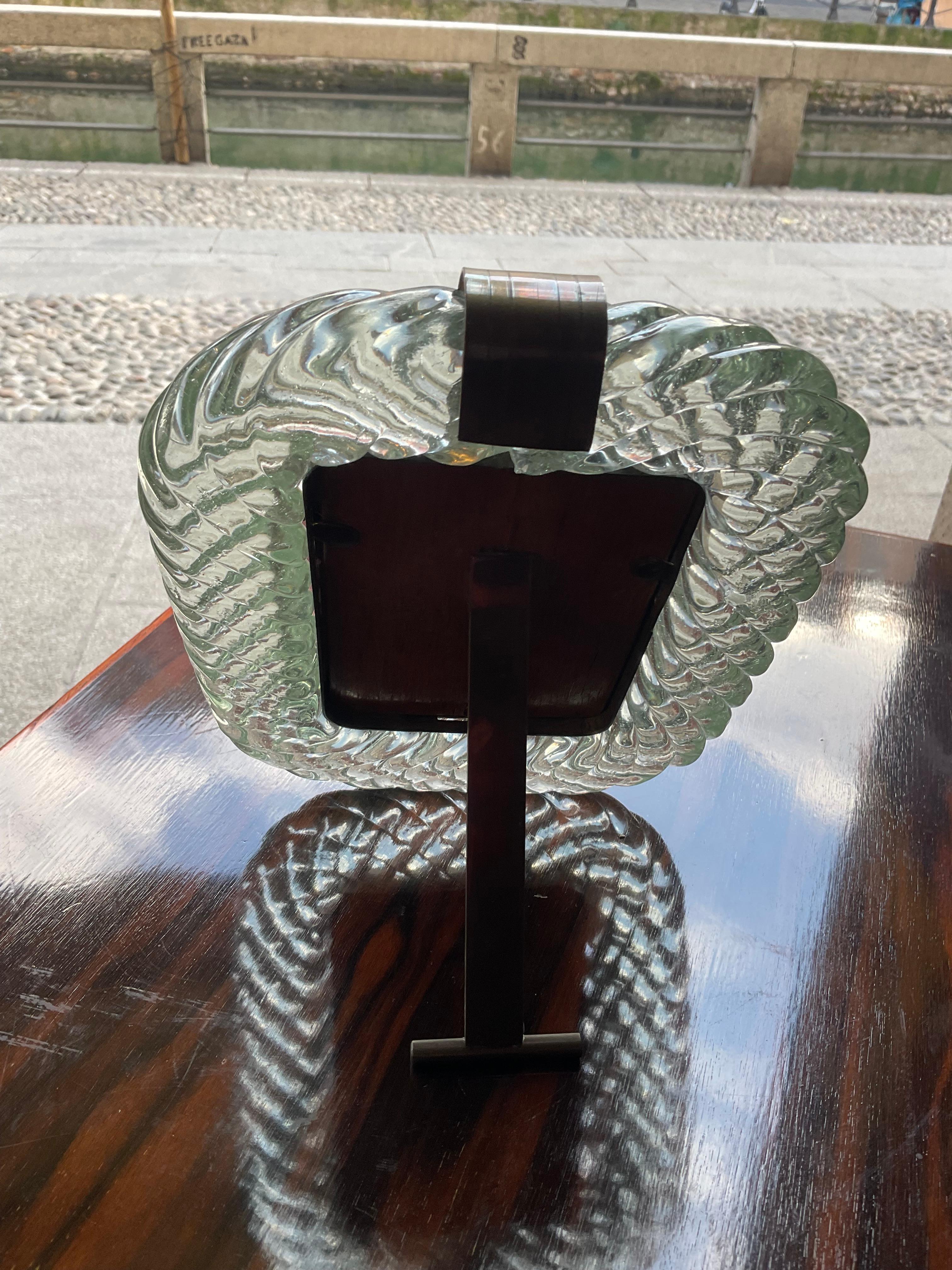 Autre Porta Ritratto - att. BAROVIER & TOSO - Vetro di MURANO - ITALIA 1940 en vente