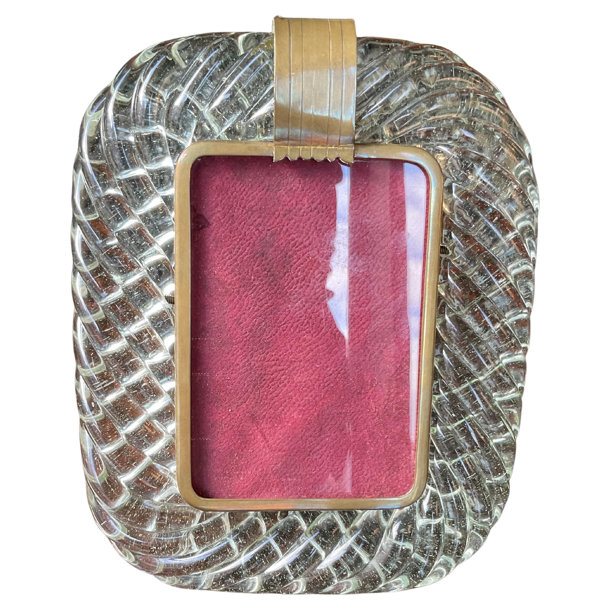 Porta Ritratto - att. BAROVIER 
TOSO - Vetro di MURANO - ITALIA 1940 en vente