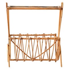 Swedish bamboo magazine rack