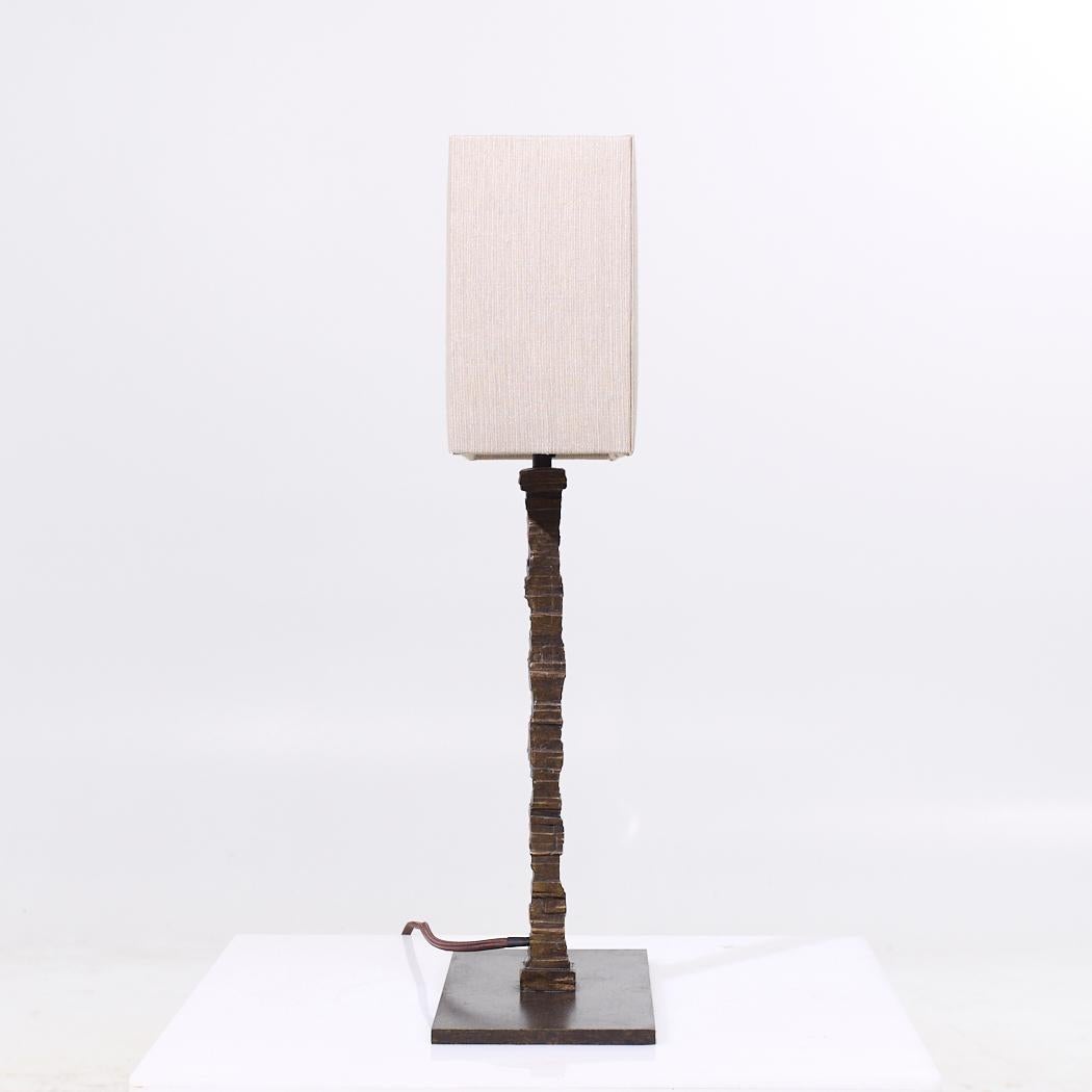 Porta Romana Bronze Table Lamp In Good Condition For Sale In Countryside, IL