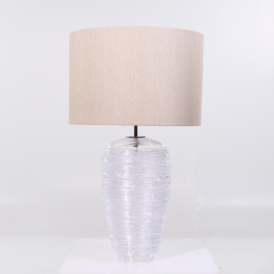 Porta Romana Glass Thread Table Lamp

This lamp measures: 18 wide x 18 deep x 30 inches high

We take our photos in a controlled lighting studio to show as much detail as possible. We do not Photoshop out blemishes.

CONDITION: This item is sold in