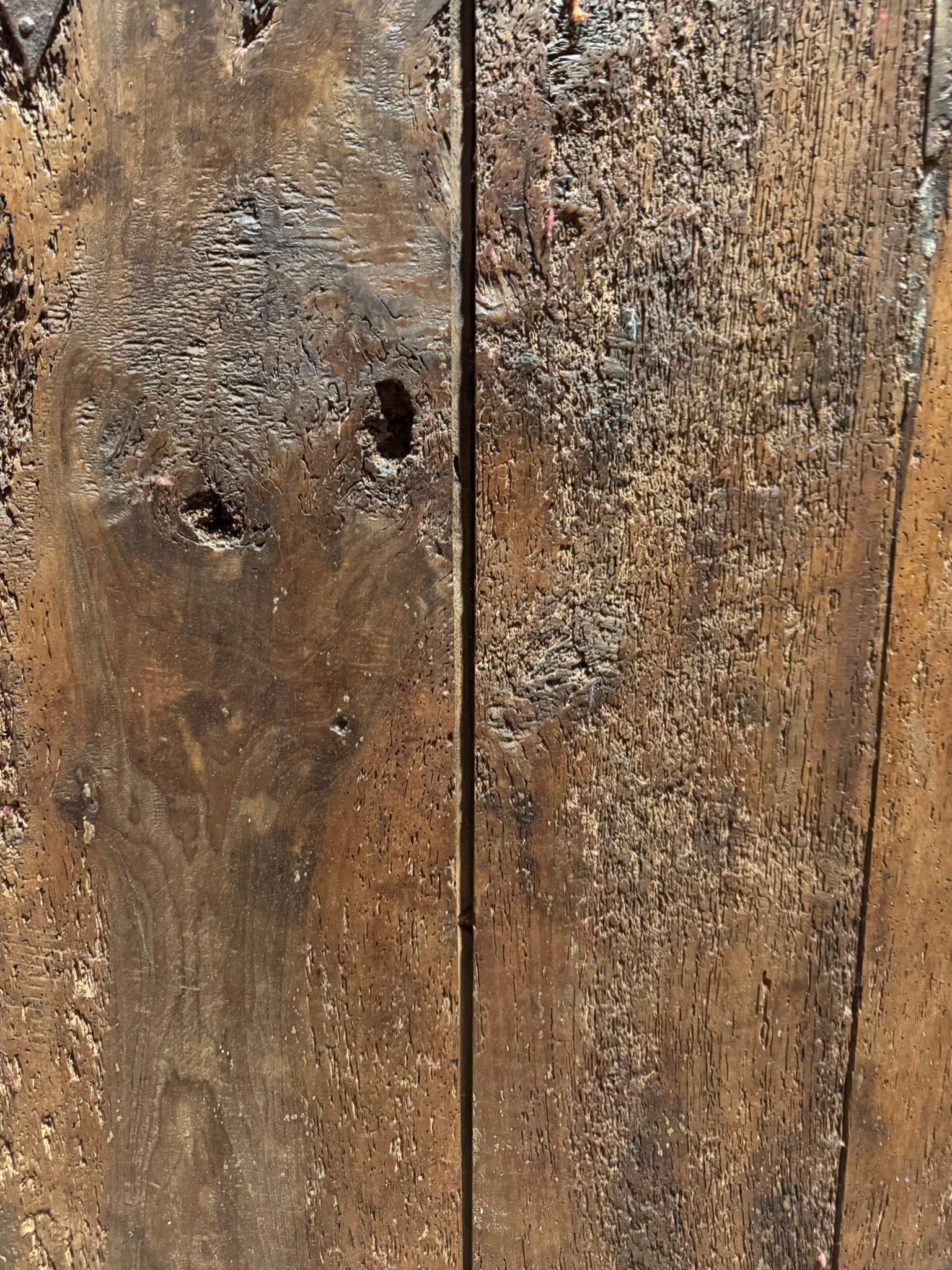 Italian Porta rustica ad assi, in legno solido di pioppo, italia in vendita