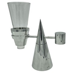 Cepillo de dientes 80s de acero inoxidable y cristal con estuche