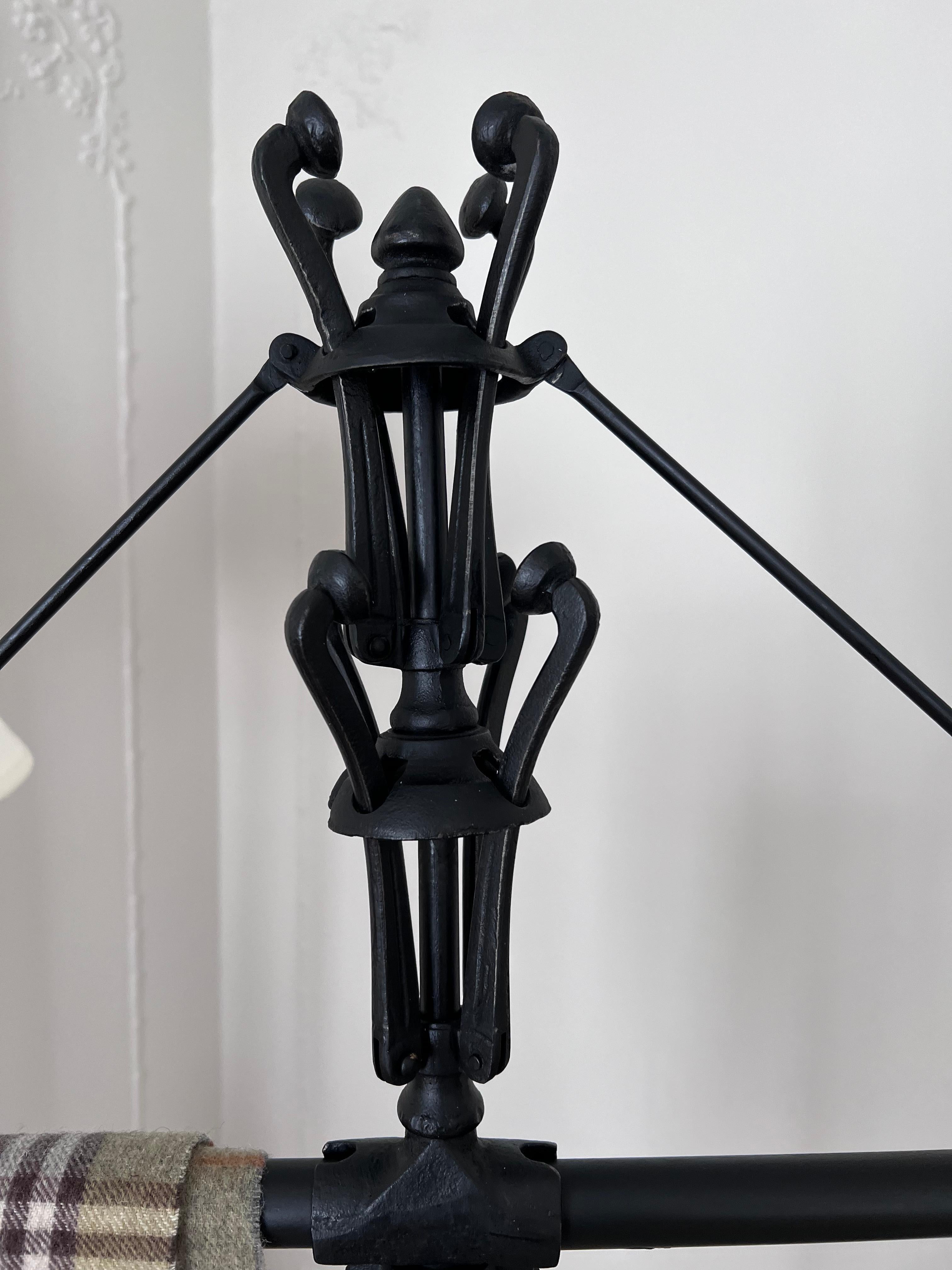 Hand-Crafted Portable and Collapsable Coat or Hat Rack Stand from the 1930's