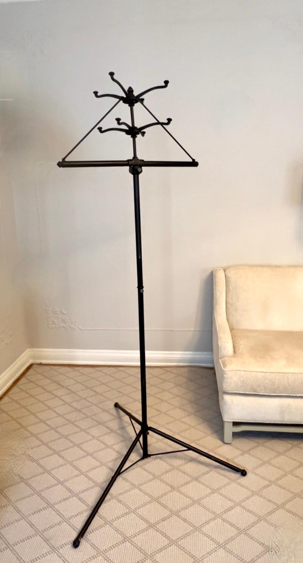 Portable and Collapsable Coat or Hat Rack Stand from the 1930's In Good Condition In Los Angeles, CA