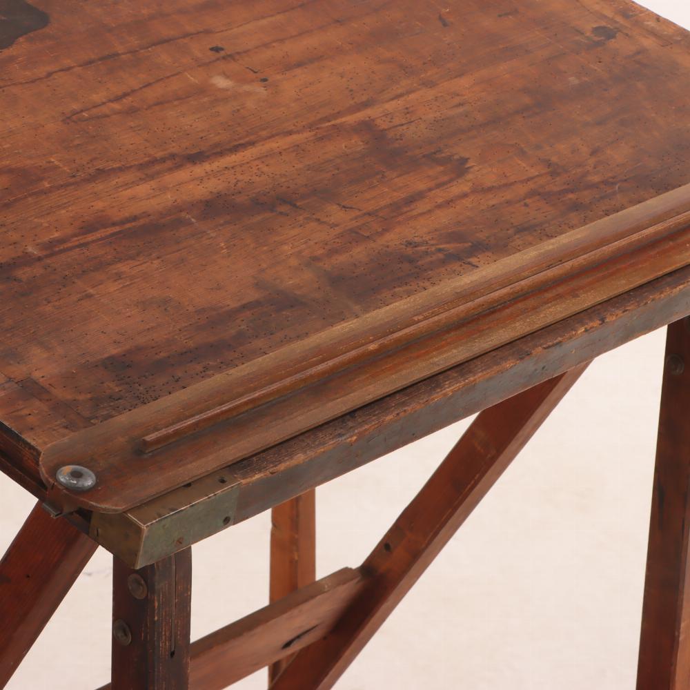 Industrial Portable Architect Draftman's Table, C 1920.