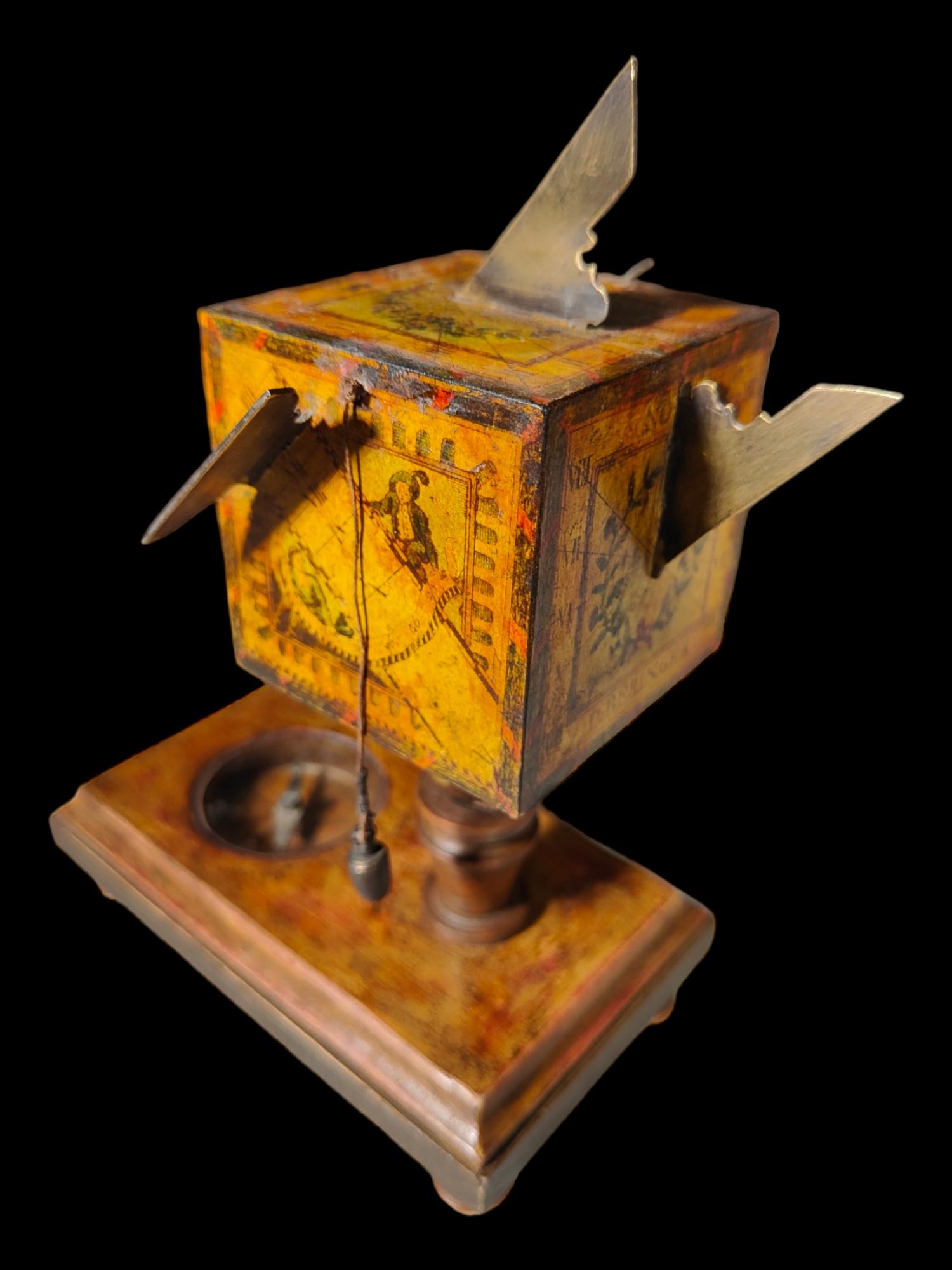 Portable Cube Sundial David Beringer circa 1780–1821 Beringer Is Best Known For Sale 6