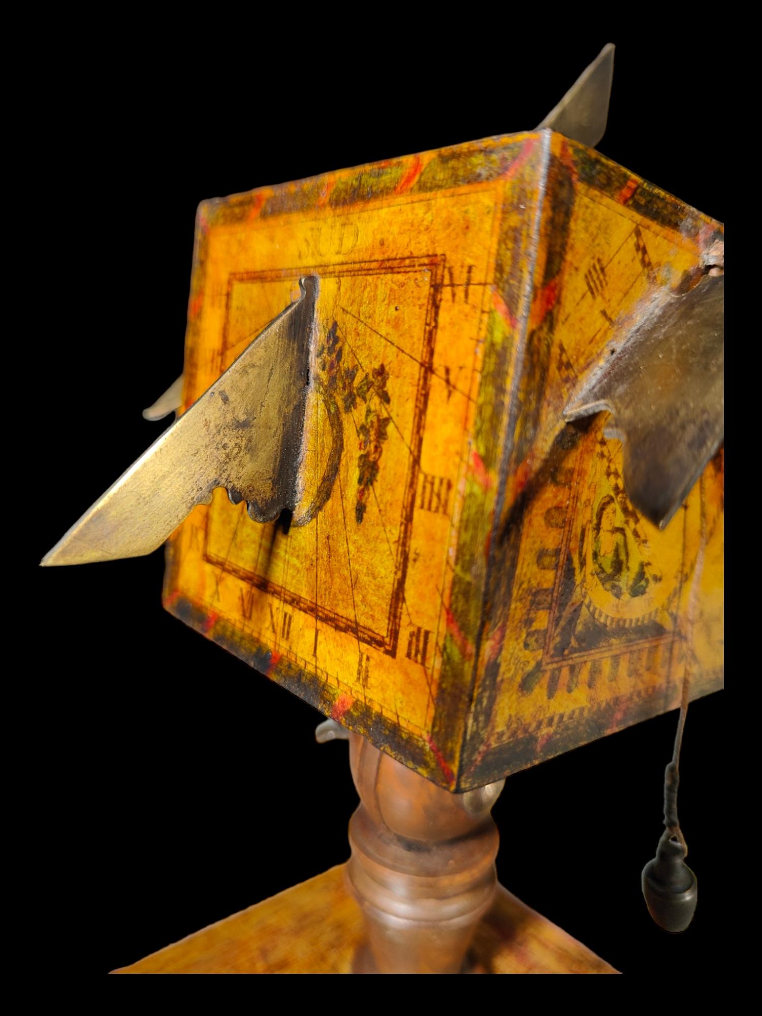 Fruitwood Portable Cube Sundial David Beringer circa 1780–1821 Beringer Is Best Known For Sale