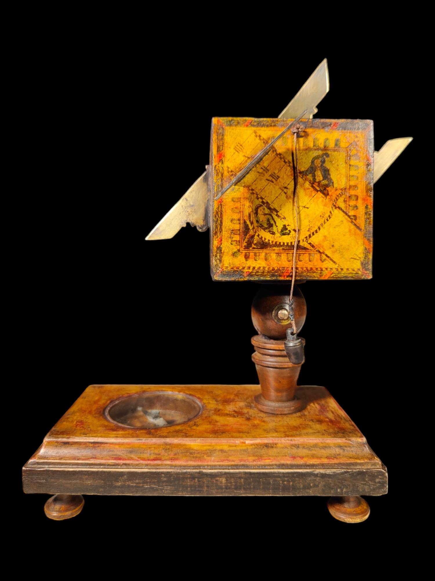 Portable Cube Sundial David Beringer circa 1780–1821 Beringer Is Best Known For Sale 3