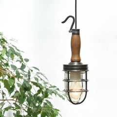 Portable Lamp in Patinated Brass, circa 1950-1959