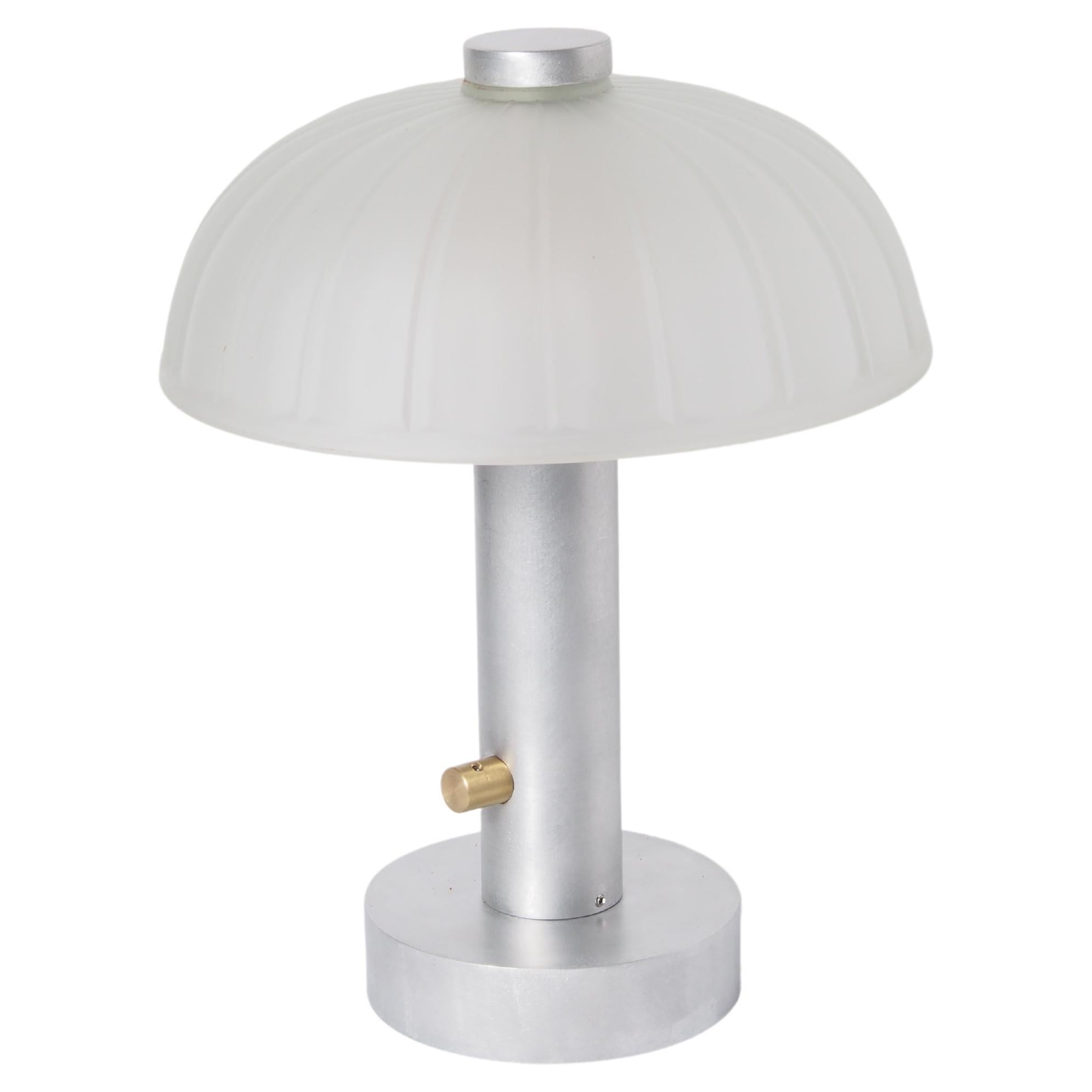 Porzellan-Tischlampe mit Vintage-Schirm - 01 im Angebot