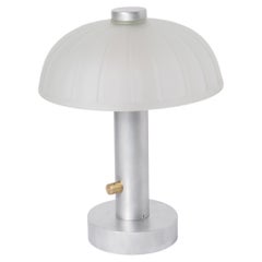 Porzellan-Tischlampe mit Vintage-Schirm - 01