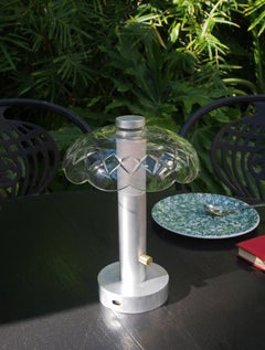 Portable Table Lamp with Vintage Shade - 04