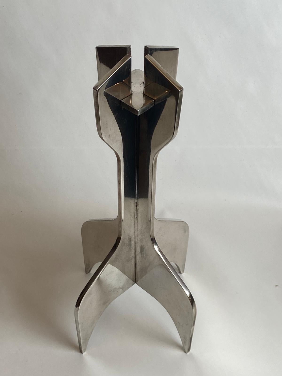 Mid-Century Modern Candleholder by Marcel Breuer for Gavina 1960s For Sale