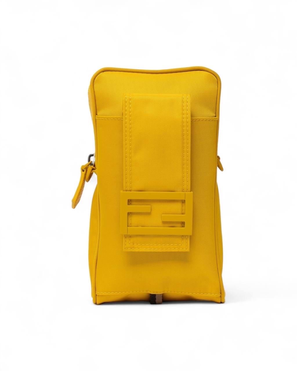 Portacellulare Fendi Nylon FF Giallo For Sale 6
