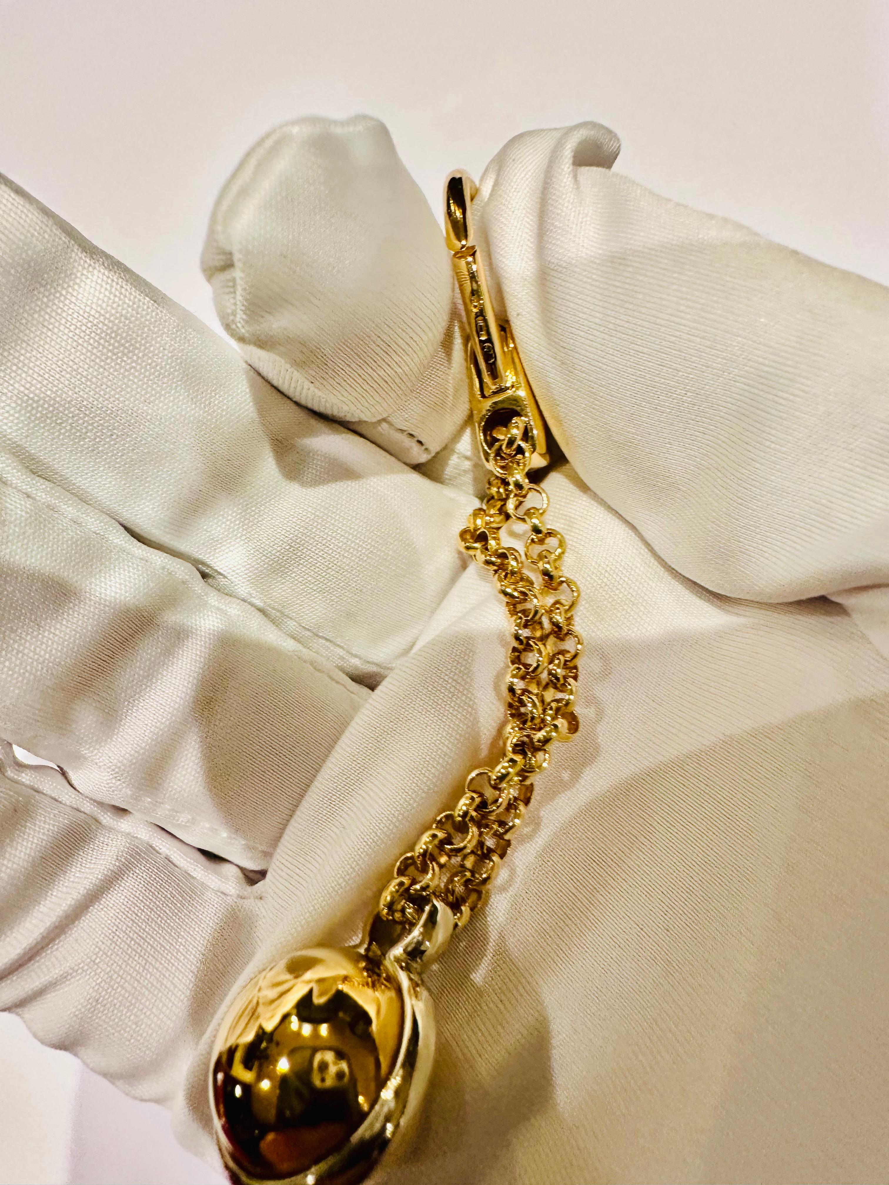 Porte-clés en or blanc et jaune 18kt - Luxe et prestige inégalés en vente 2