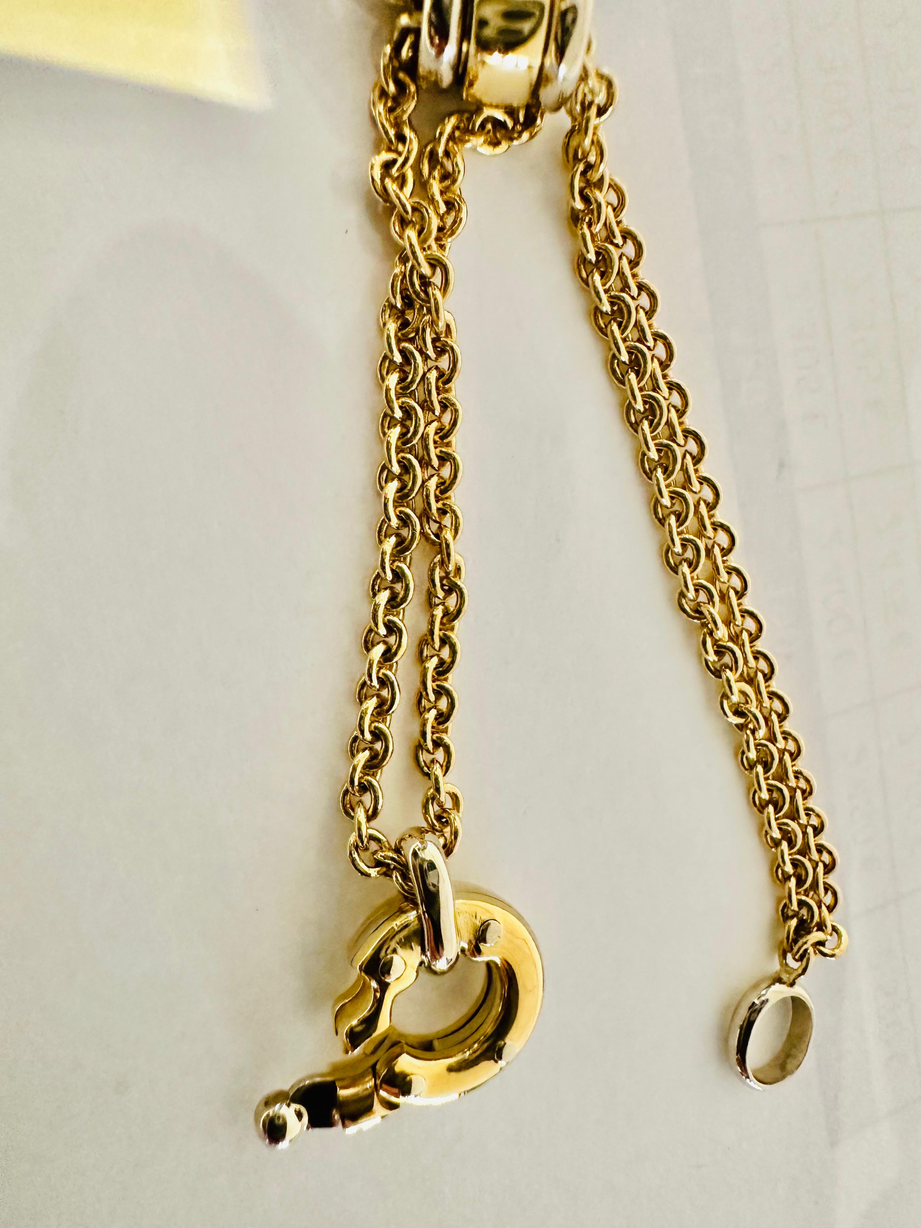 18kt Gelb- und Weißgold Schlüsselanhänger Eleganz und nautischen Stil Signiert Baraka im Angebot 6