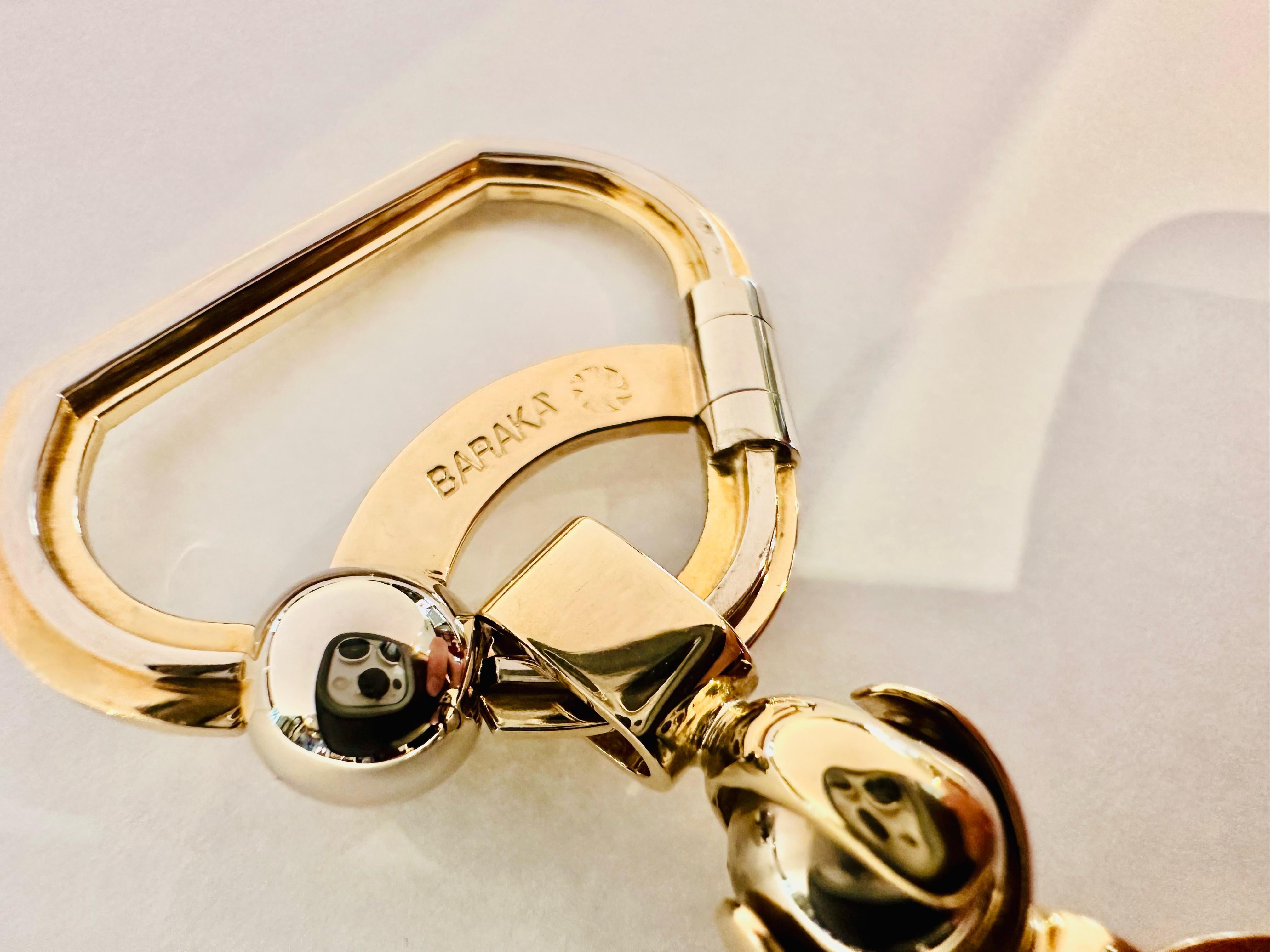 Mercedes Schlüsselanhänger aus 18kt Gelb- und Weißgold - Eleganz und Prestige im Angebot 1