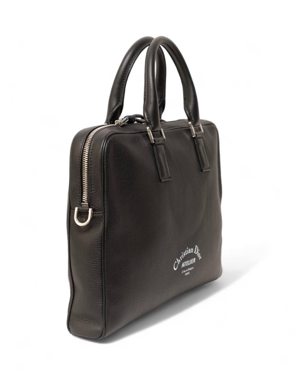 Portadocumenti A Mano Dior 24H Atelier Nero In Good Condition For Sale In Torre Del Greco, IT