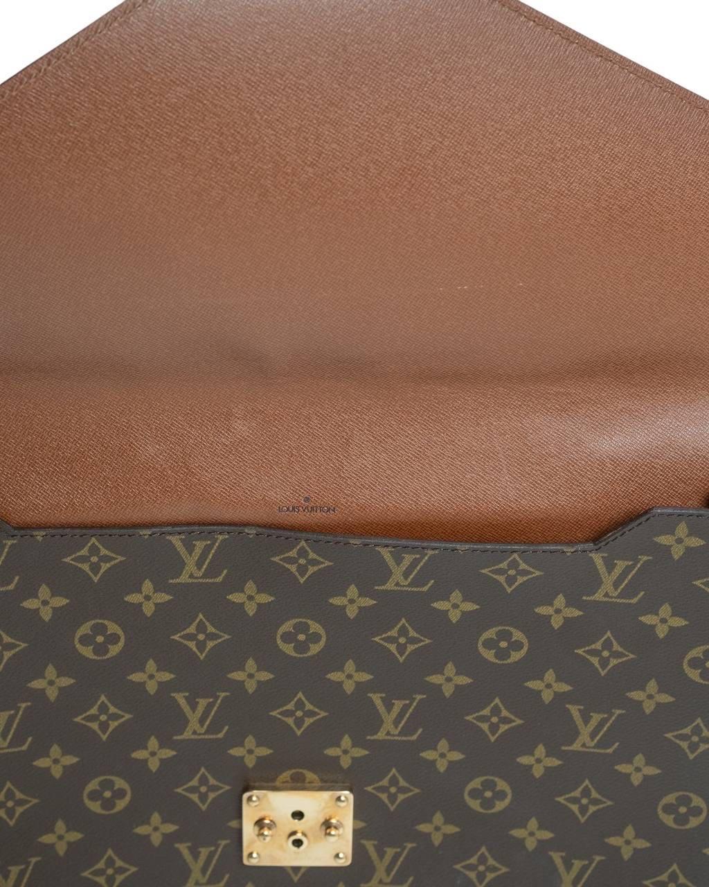 Portadocumenti A Mano Louis Vuitton Portadocumenti Senateur Monogram en vente 6