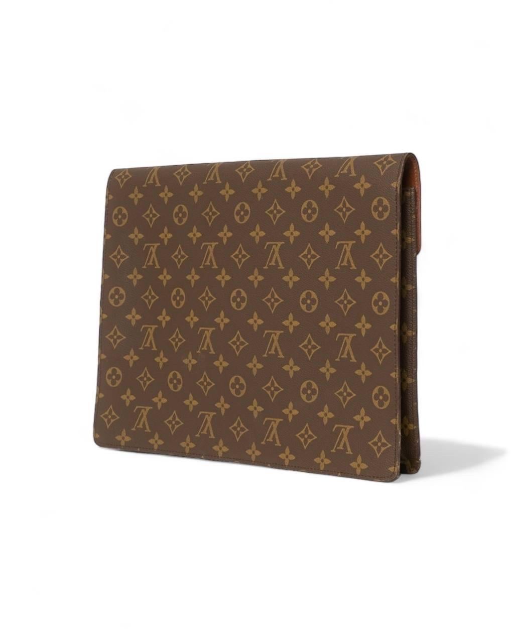 Portadocumenti A Mano Louis Vuitton Portadocumenti Senateur Monogram en vente 2