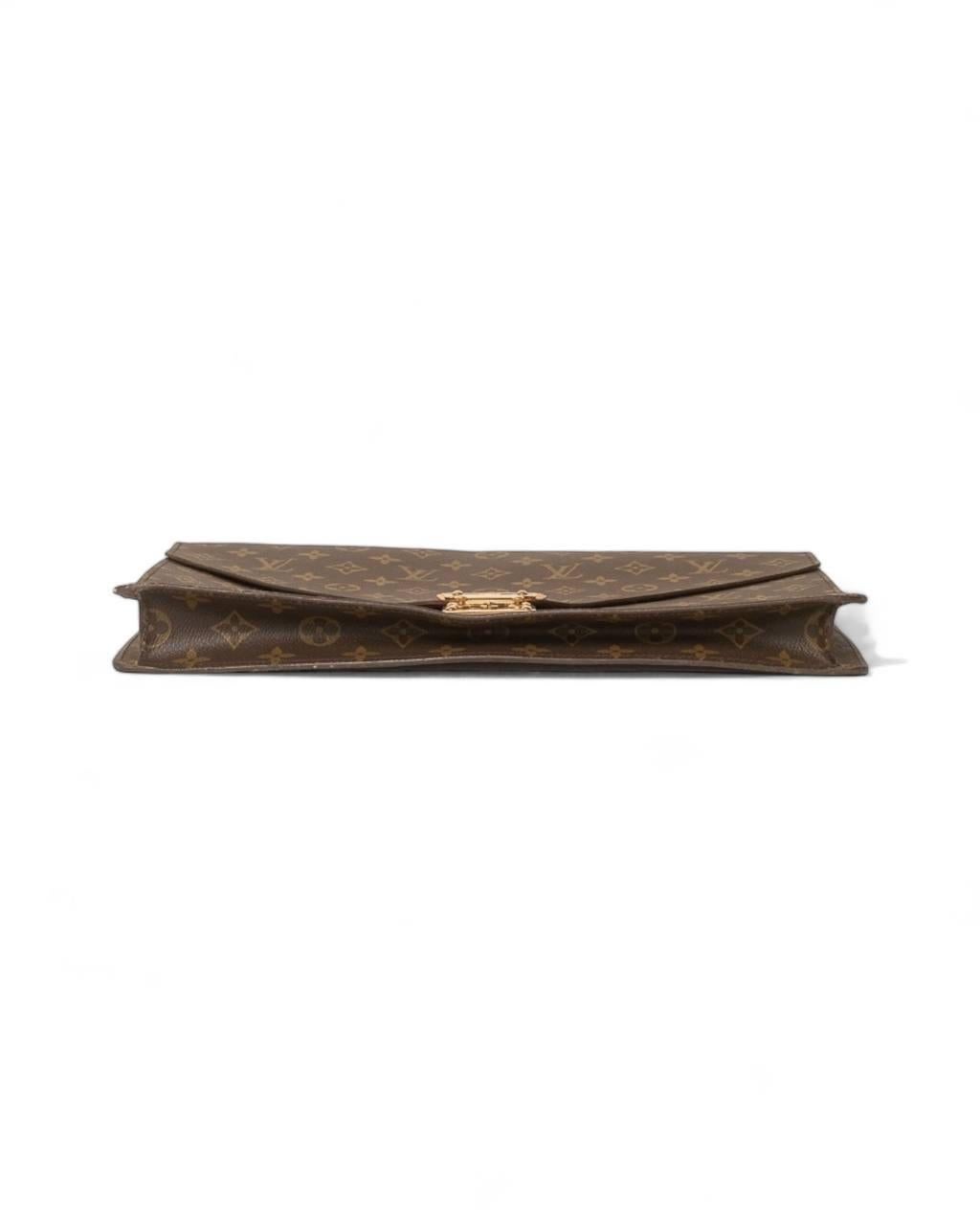 Portadocumenti A Mano Louis Vuitton Portadocumenti Senateur Monogram en vente 3
